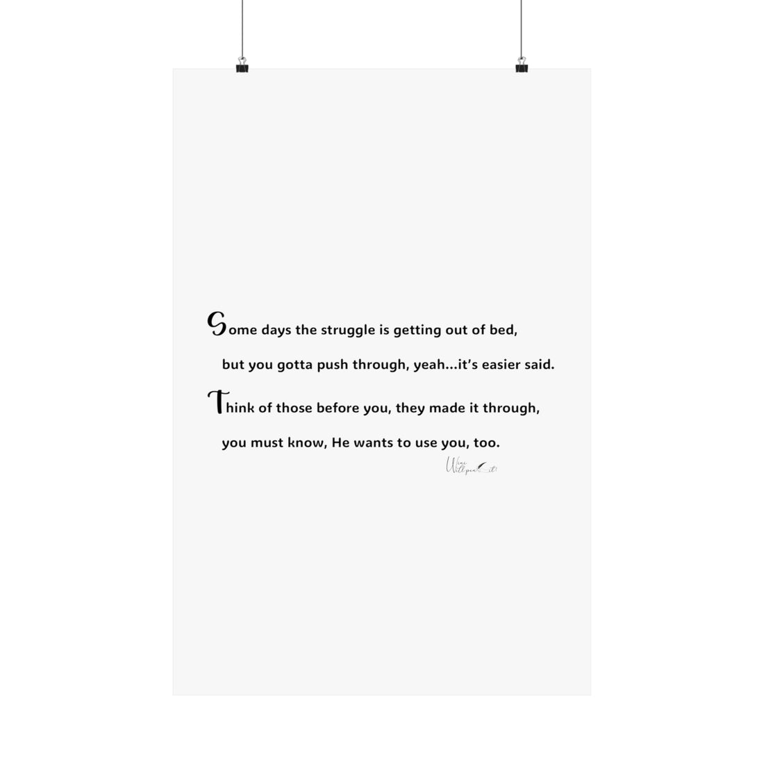 Matte Vertical Posters