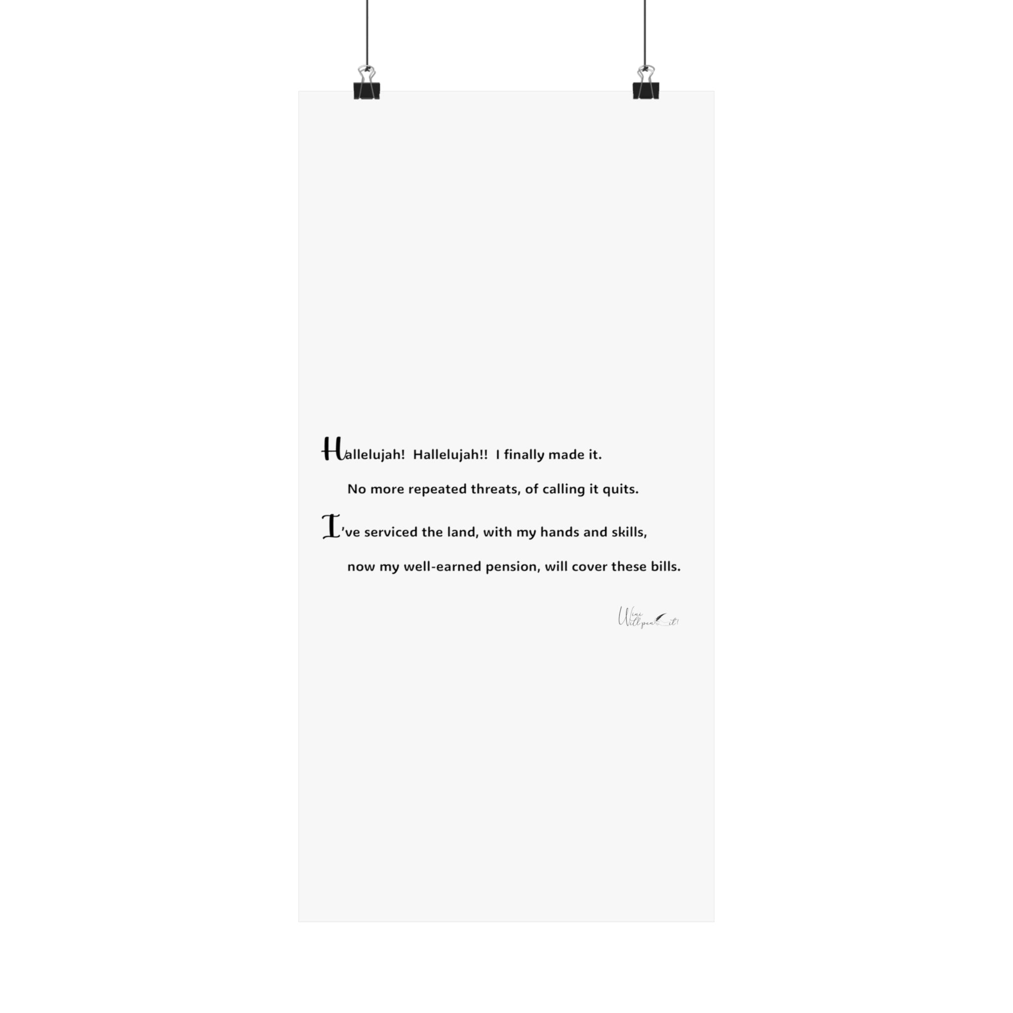 Matte Vertical Posters