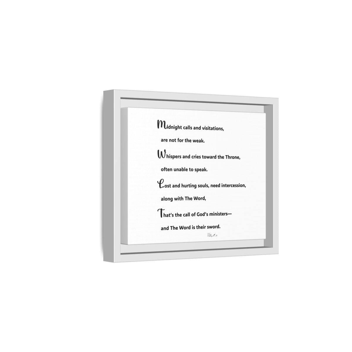 Matte Canvas, Framed (Multi-color)