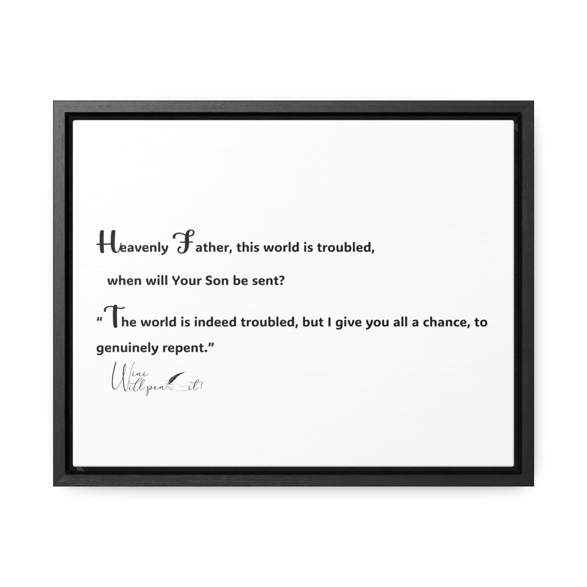 Gallery Canvas Wraps, Horizontal Frame