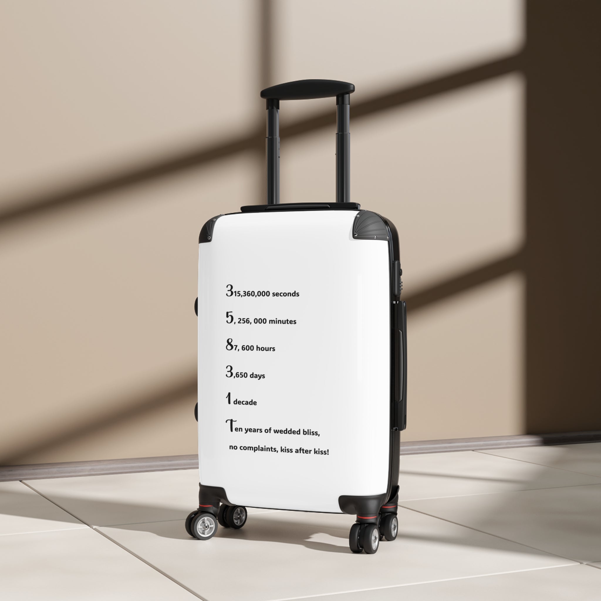 Personalized Travel Suitcase, Perfect Gift for Newlyweds, Anniversary Travel Luggage, Customizable Wedding Travel Bag, Love Story Suitcase