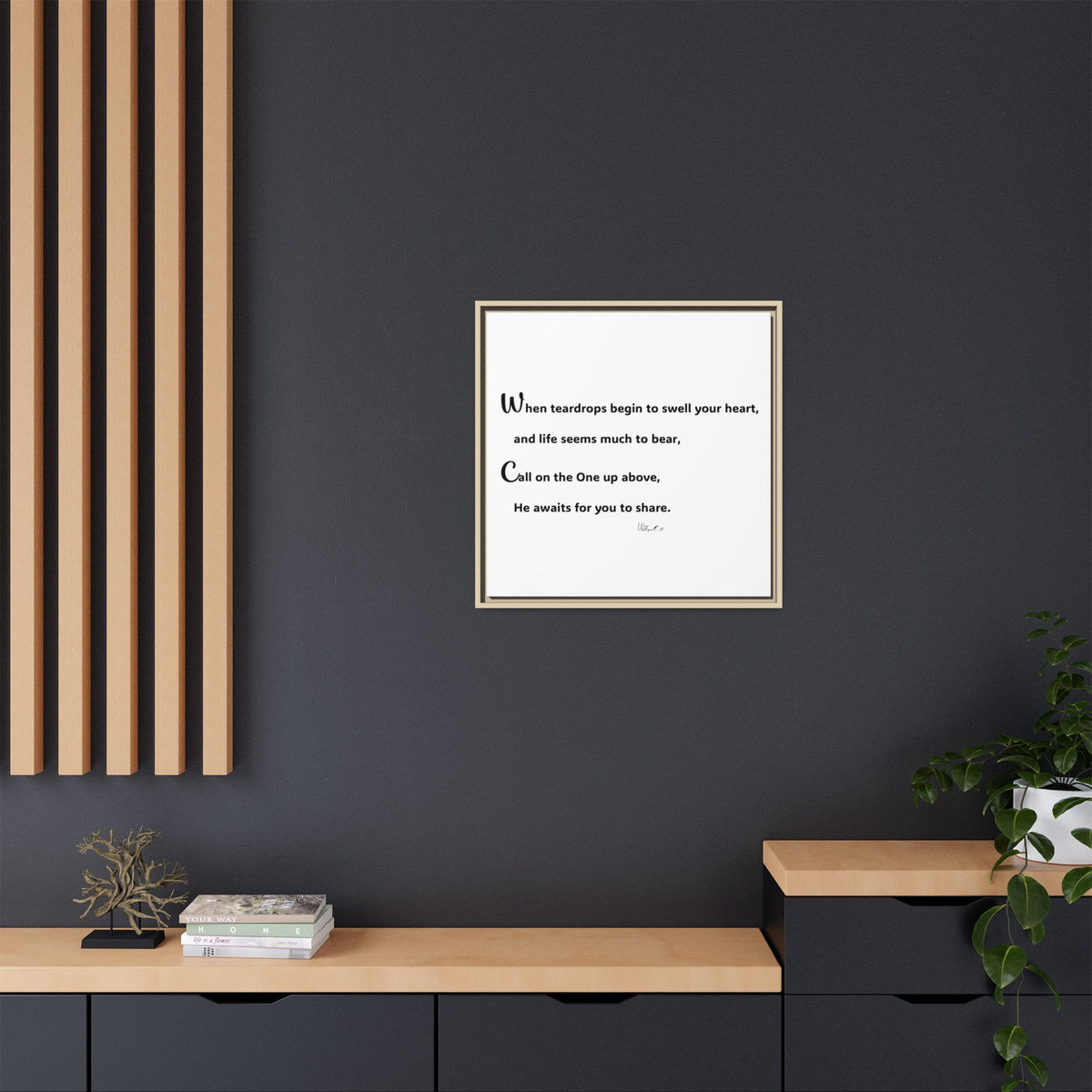 Matte Canvas, Framed (Multi-color)