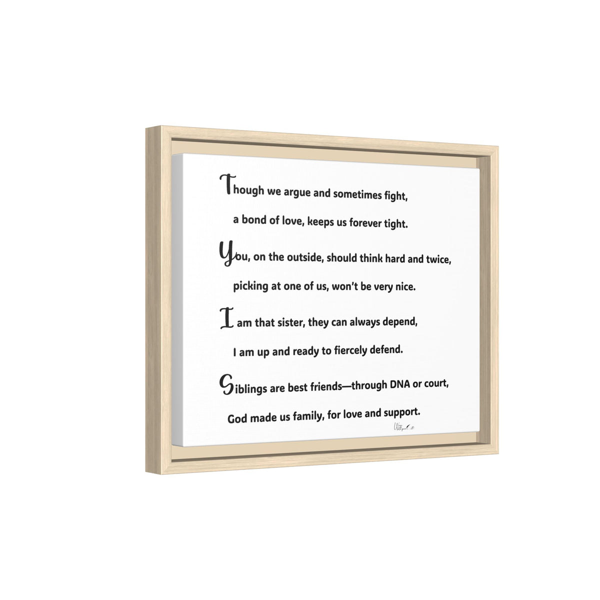 Matte Canvas, Framed (Multi-color)