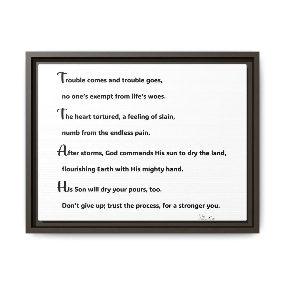 Matte Canvas, Framed (Multi-color)