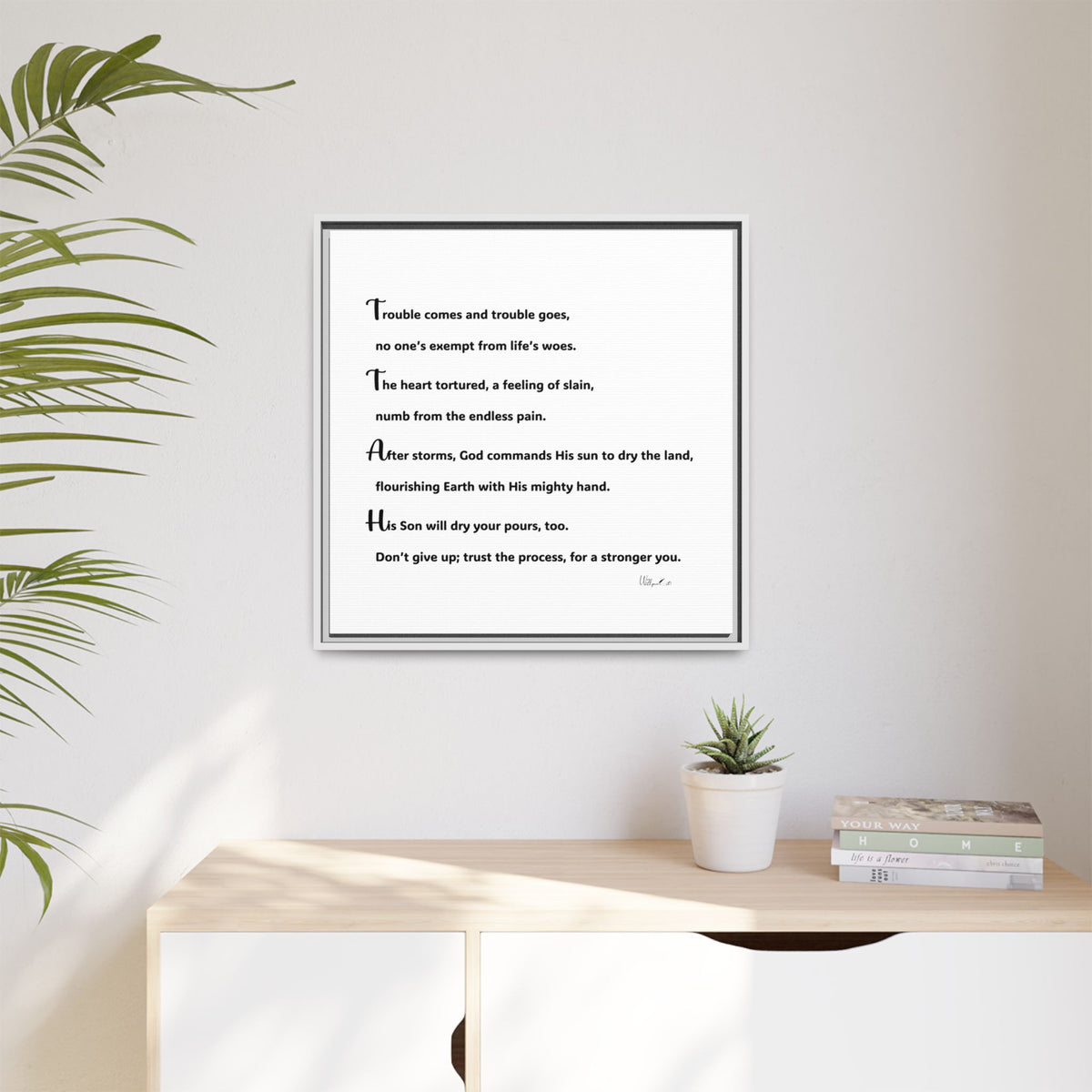 Matte Canvas, Framed (Multi-color)