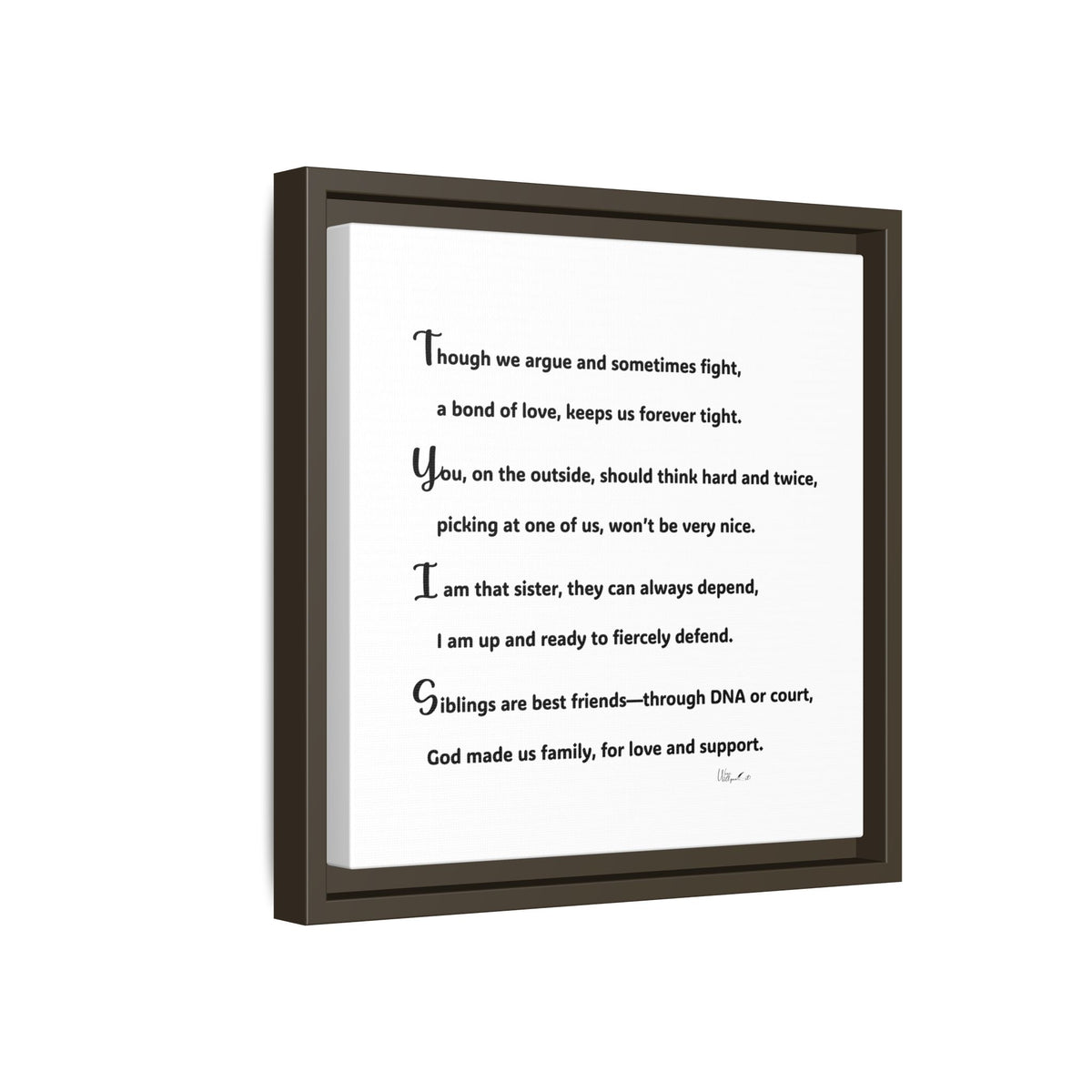 Matte Canvas, Framed (Multi-color)
