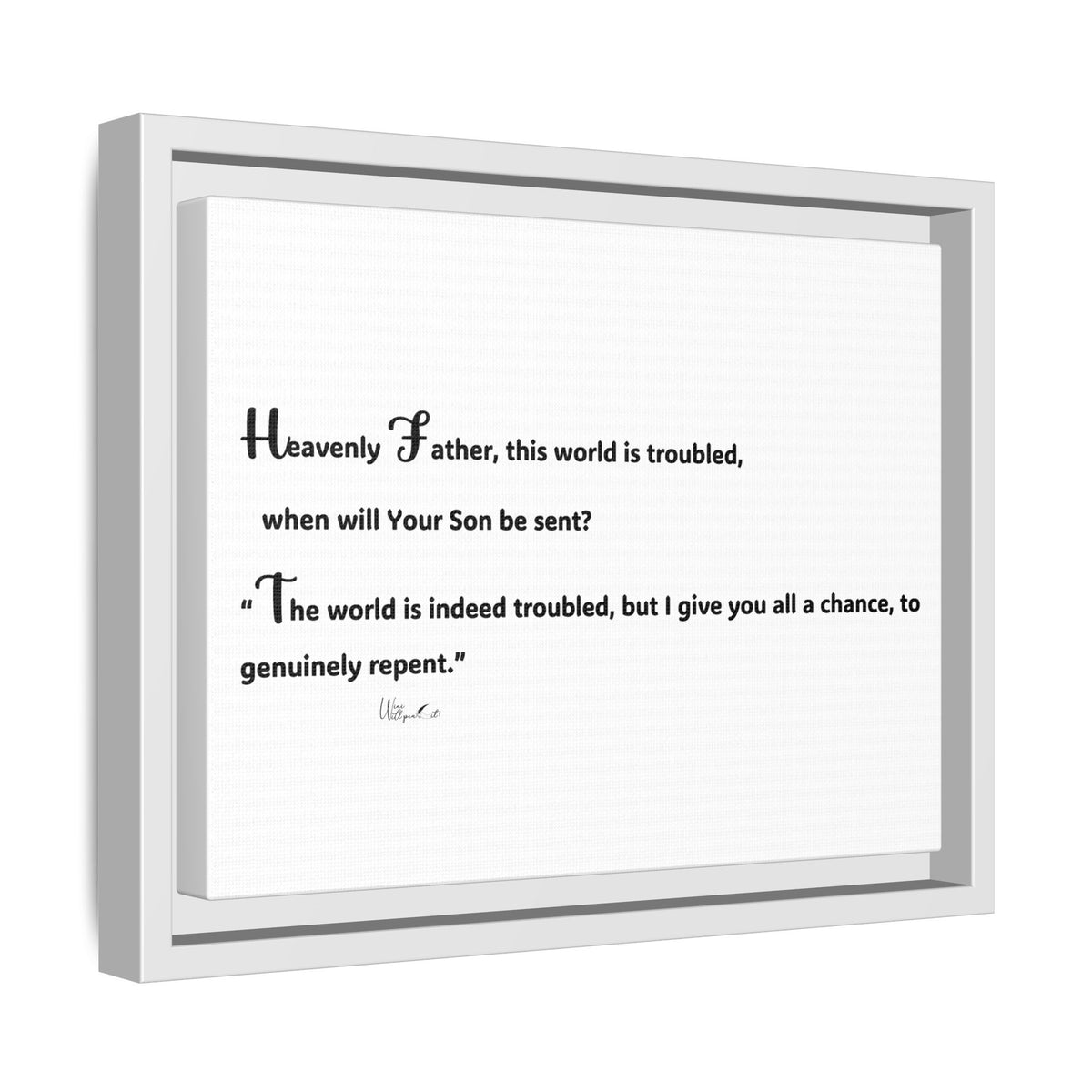 Matte Canvas, Framed (Multi-color)