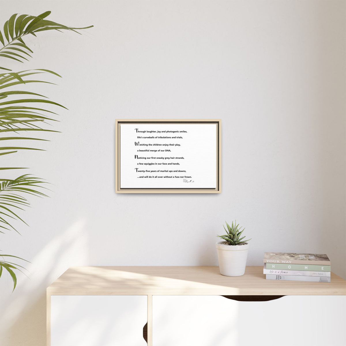 Matte Canvas, Framed (Multi-color)