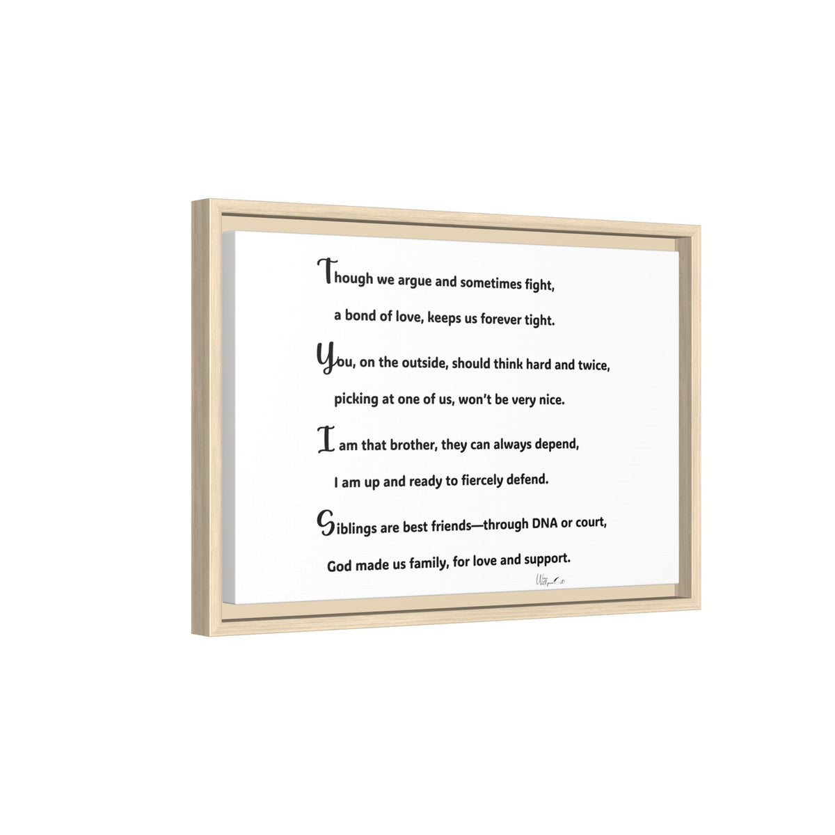 Matte Canvas, Framed (Multi-color)