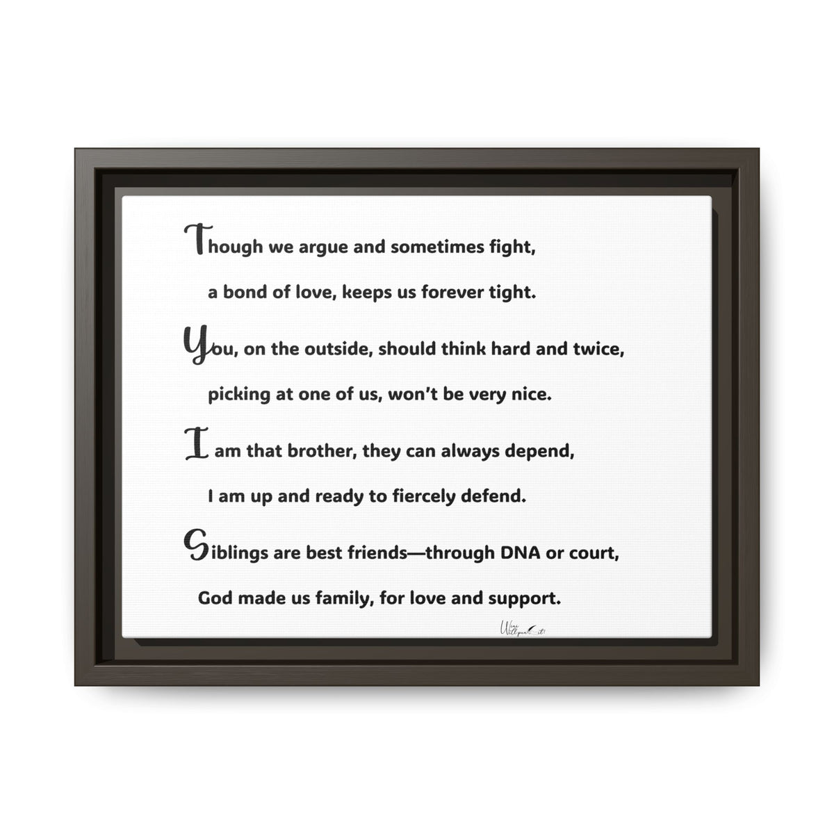 Matte Canvas, Framed (Multi-color)