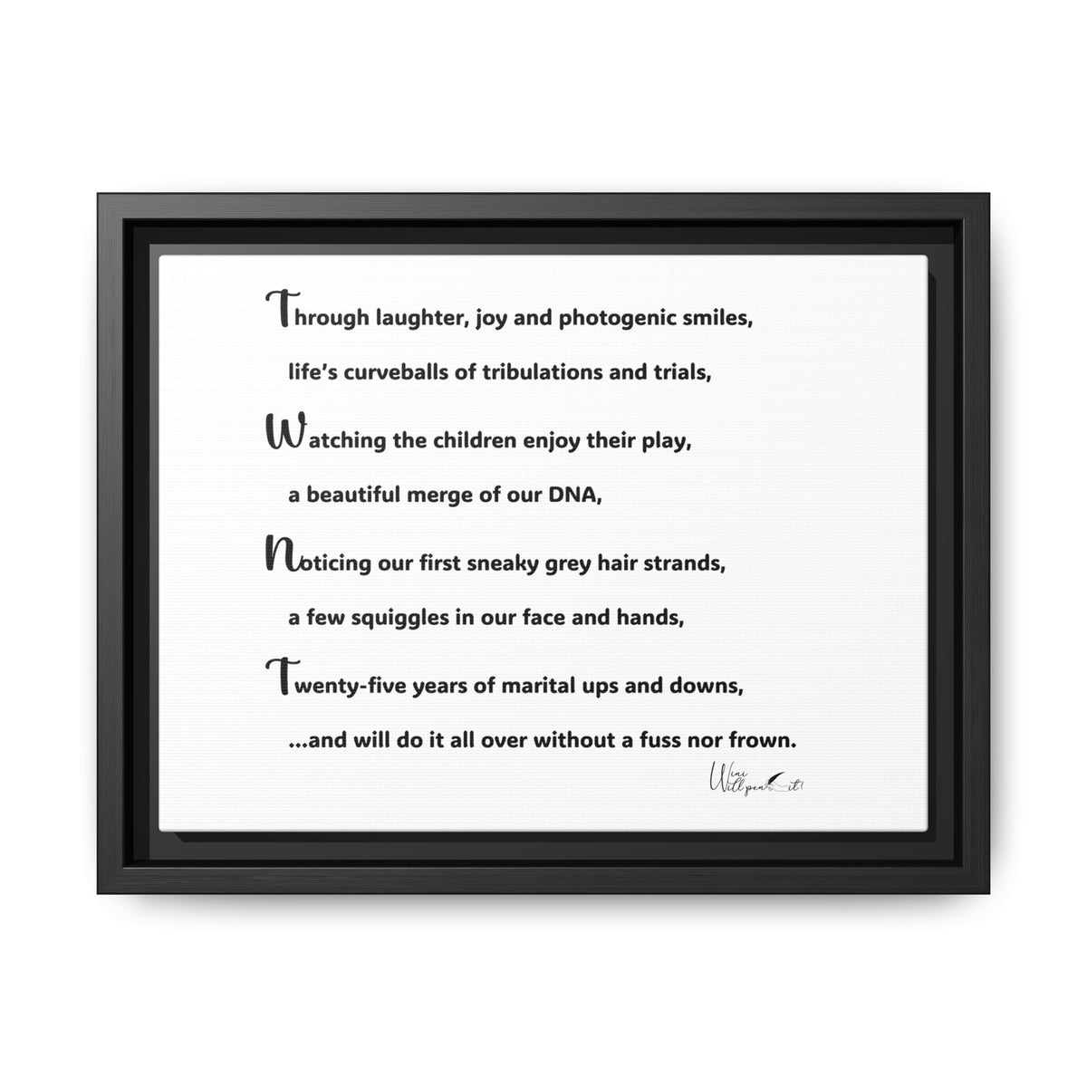 Matte Canvas, Framed (Multi-color)