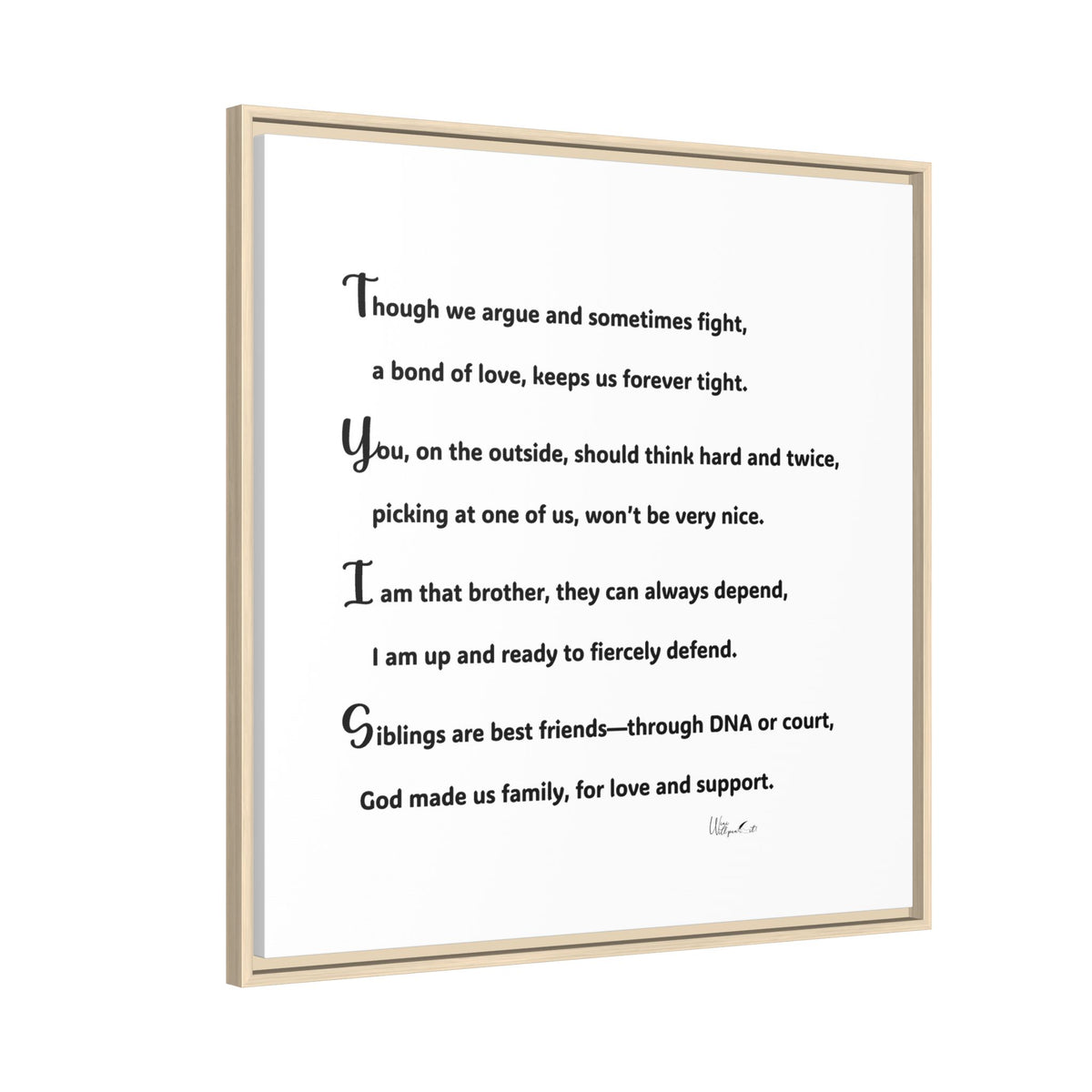 Matte Canvas, Framed (Multi-color)