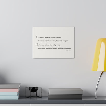 Matte Canvas, Stretched, 0.75&quot;