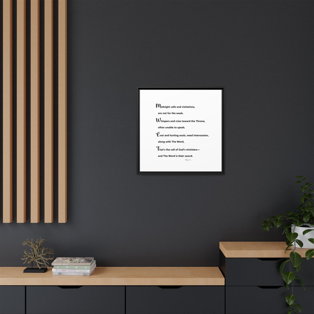 Matte Canvas, Framed (Multi-color)