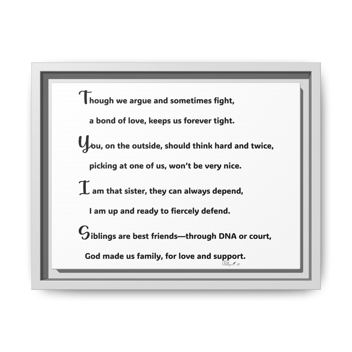 Matte Canvas, Framed (Multi-color)