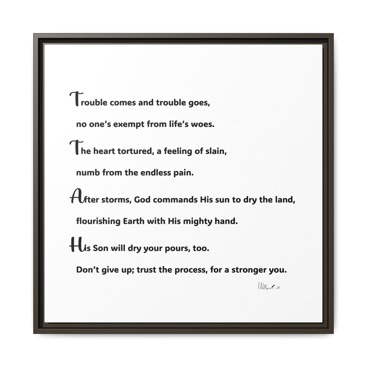 Matte Canvas, Framed (Multi-color)