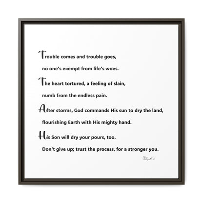 Matte Canvas, Framed (Multi-color)