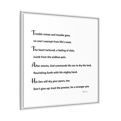 Matte Canvas, Framed (Multi-color)