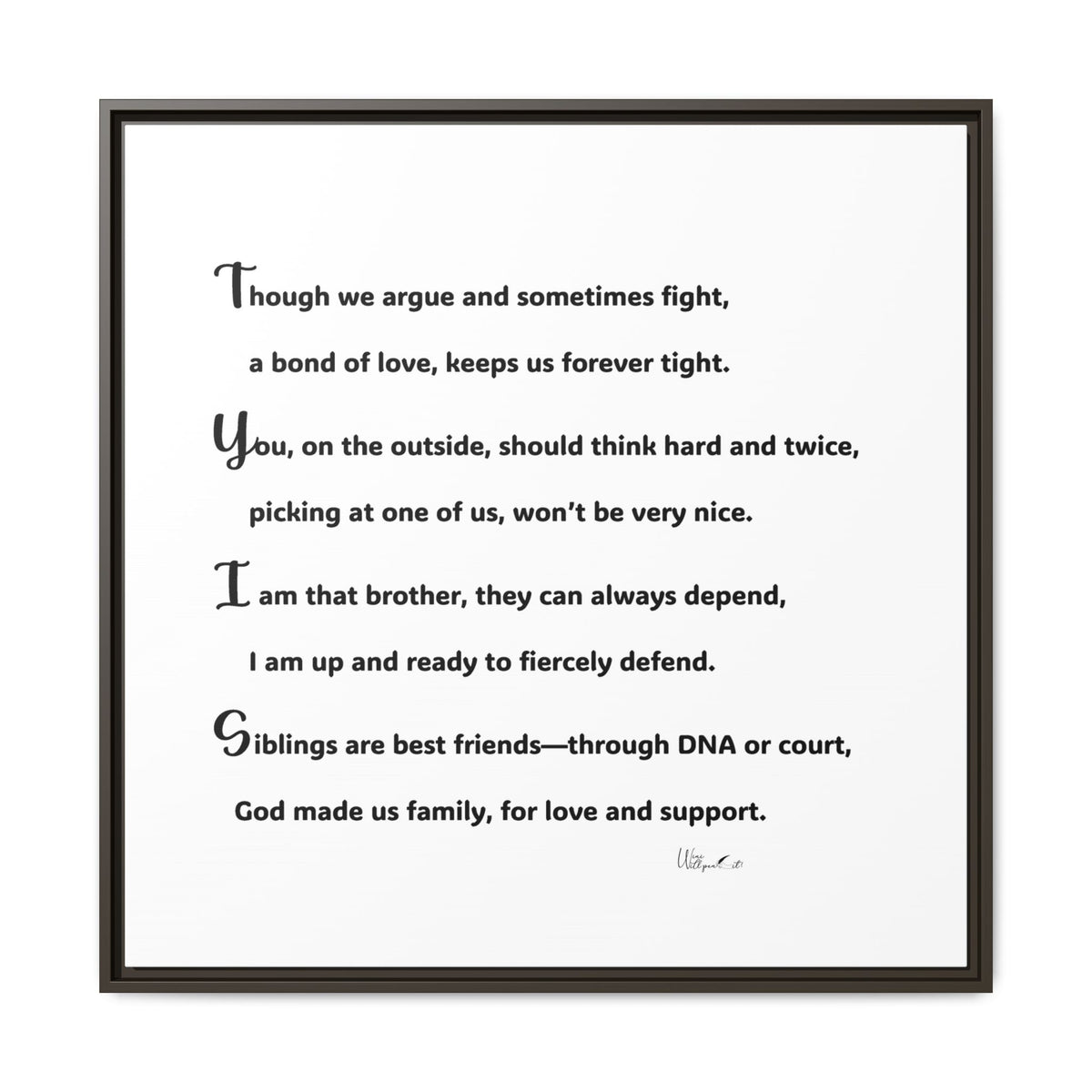 Matte Canvas, Framed (Multi-color)