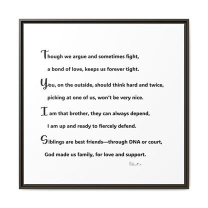 Matte Canvas, Framed (Multi-color)