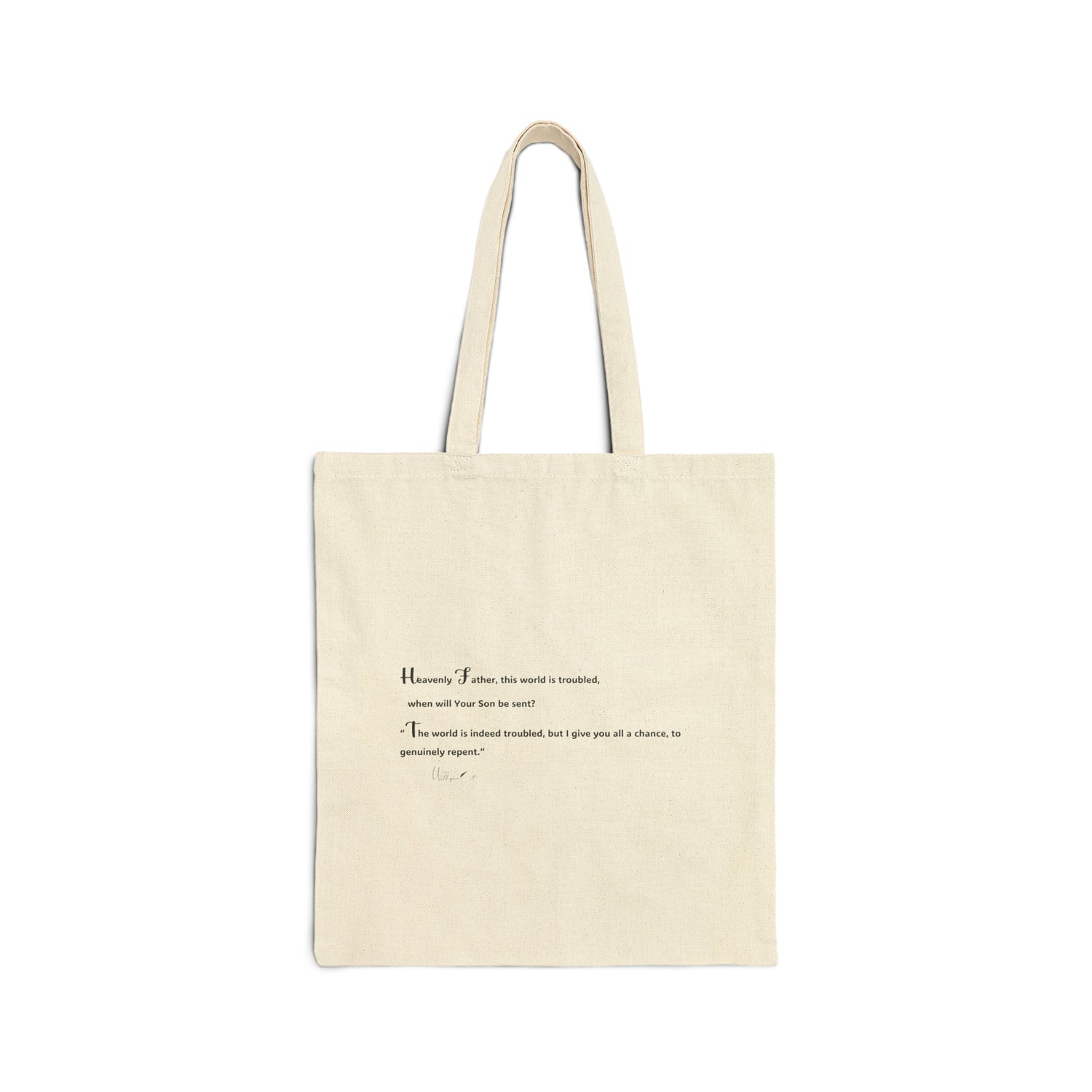 Cotton Canvas Tote Bag