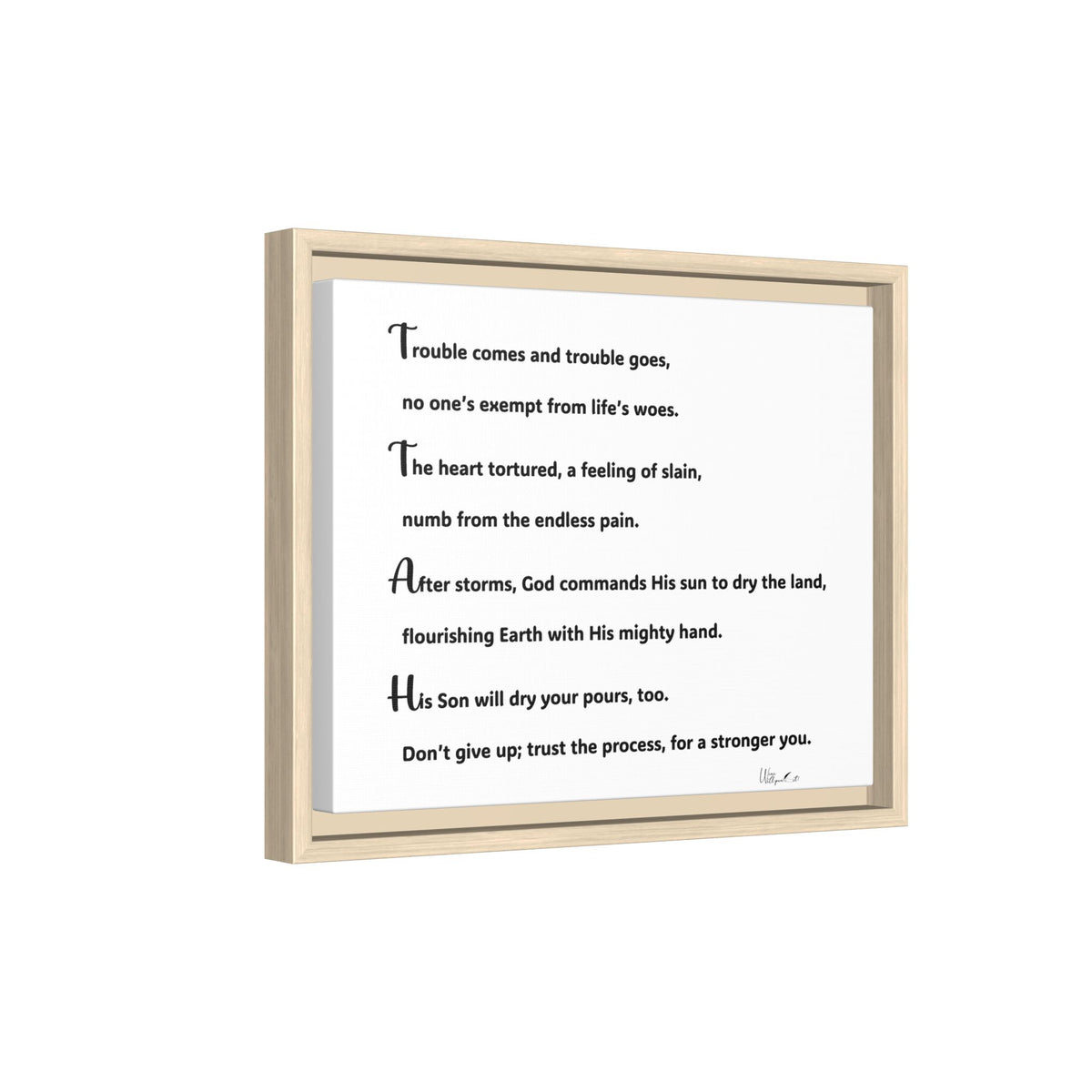 Matte Canvas, Framed (Multi-color)