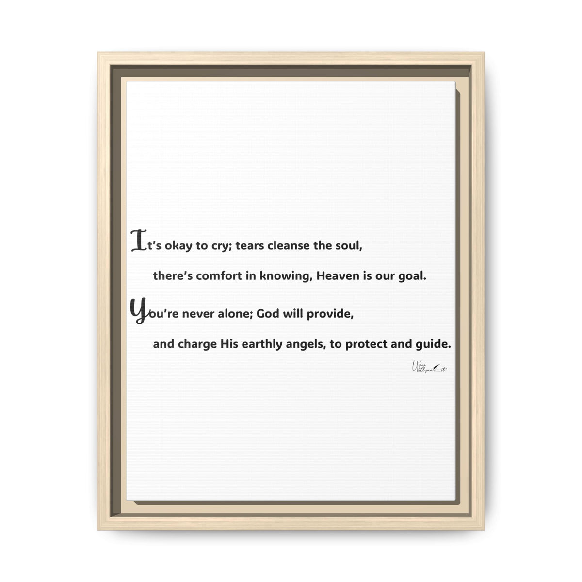 Matte Canvas, Framed (Multi-color)