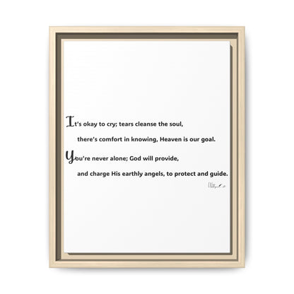 Matte Canvas, Framed (Multi-color)