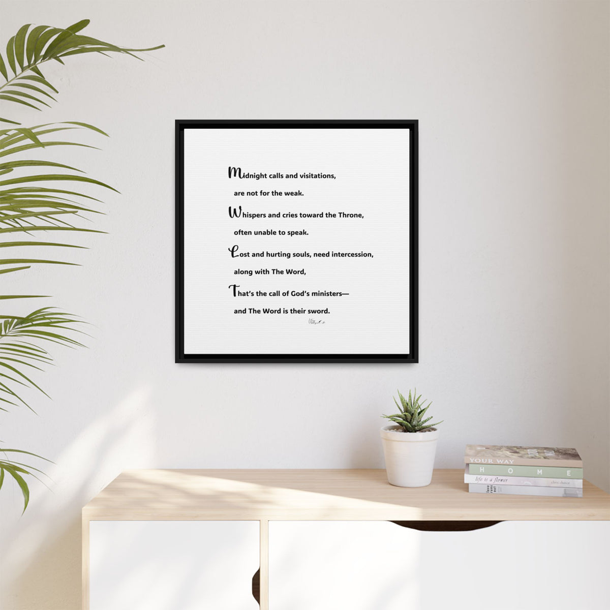Matte Canvas, Framed (Multi-color)