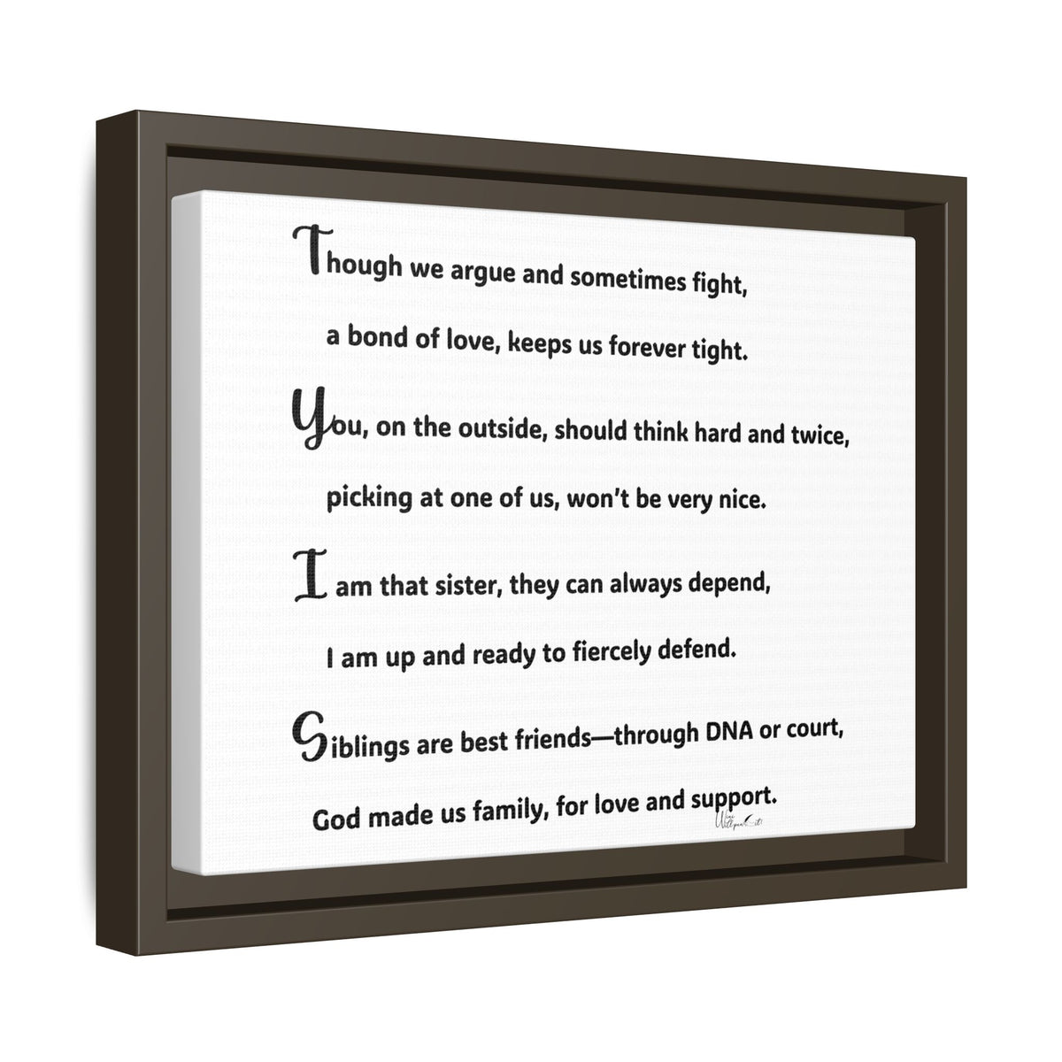 Matte Canvas, Framed (Multi-color)