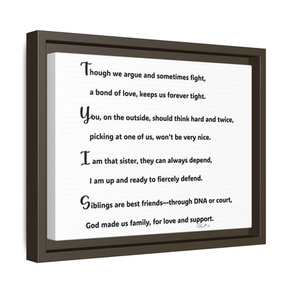 Matte Canvas, Framed (Multi-color)