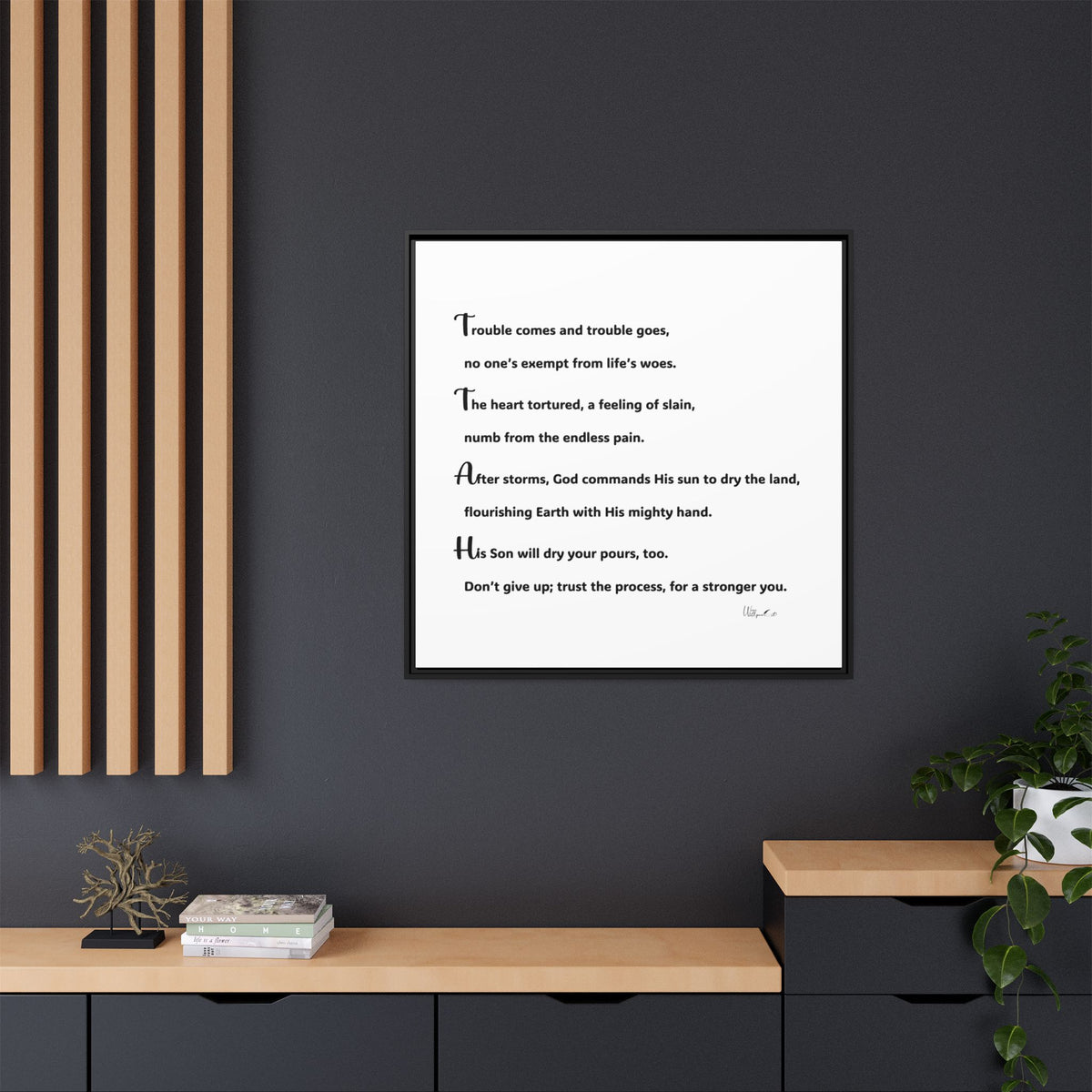 Matte Canvas, Framed (Multi-color)