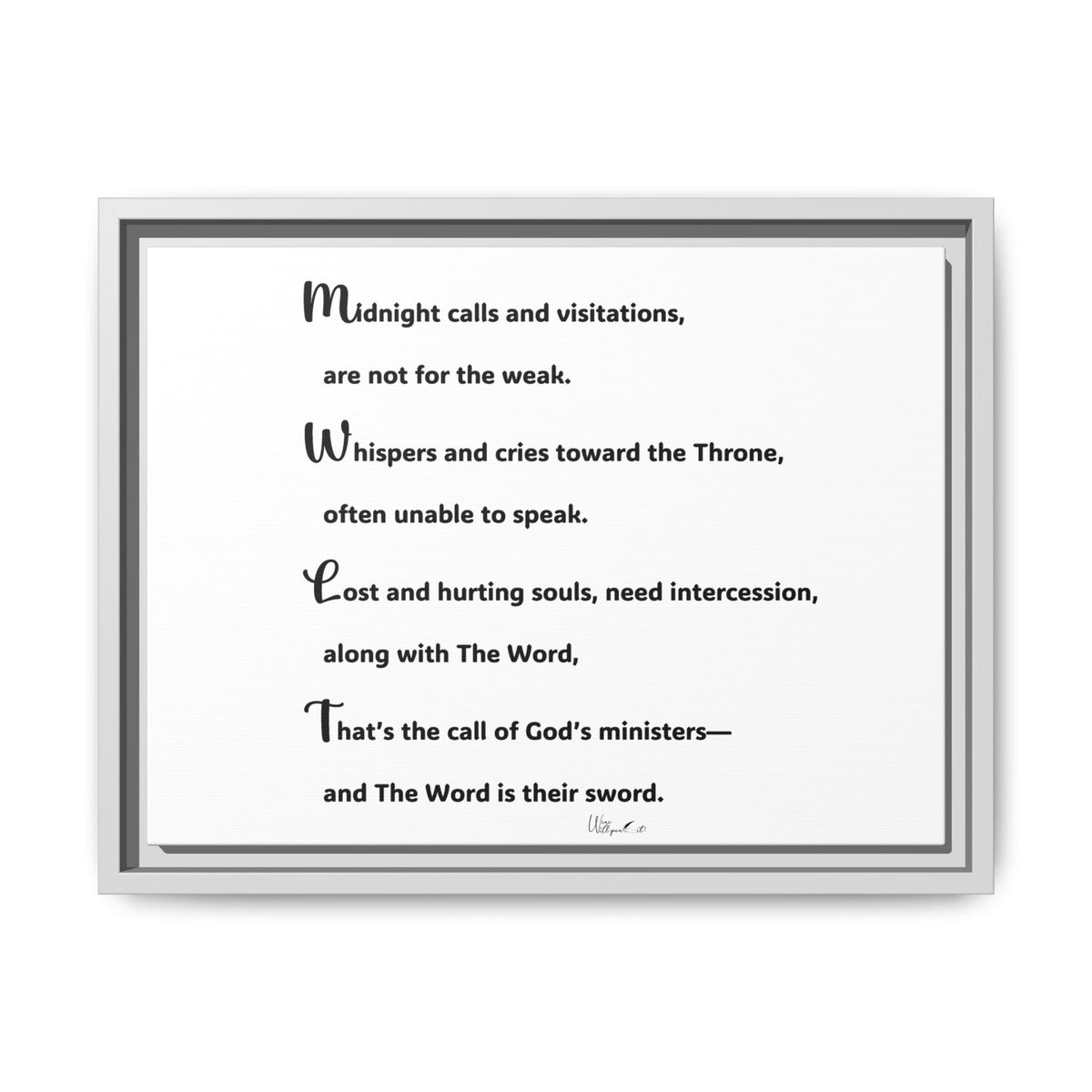 Matte Canvas, Framed (Multi-color)