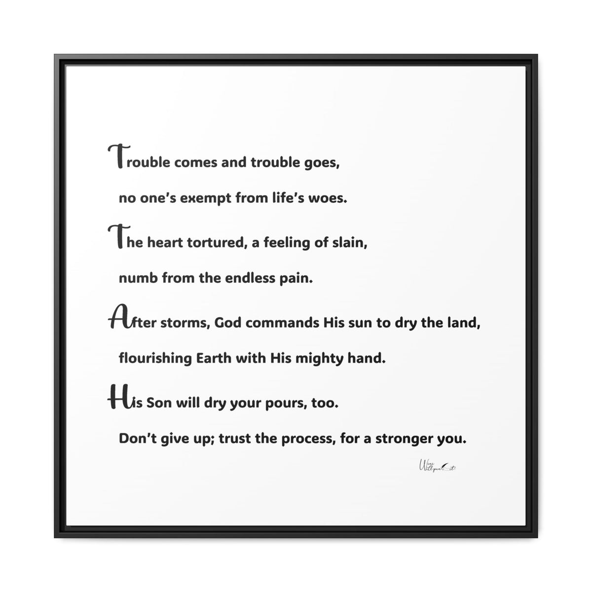Matte Canvas, Framed (Multi-color)