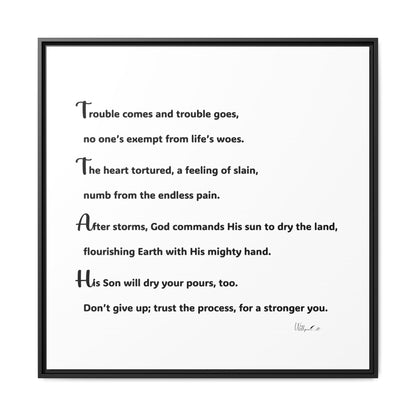Matte Canvas, Framed (Multi-color)