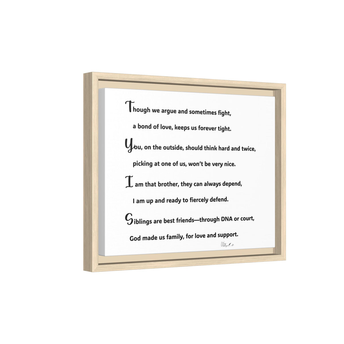 Matte Canvas, Framed (Multi-color)