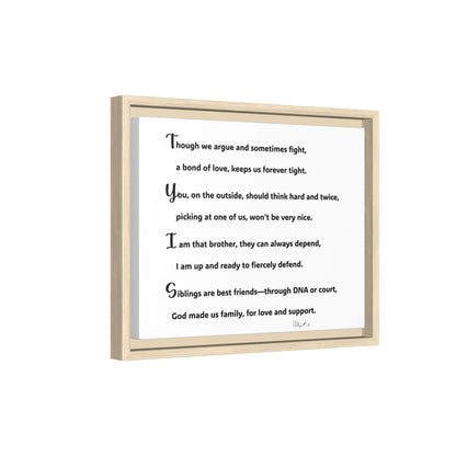 Matte Canvas, Framed (Multi-color)