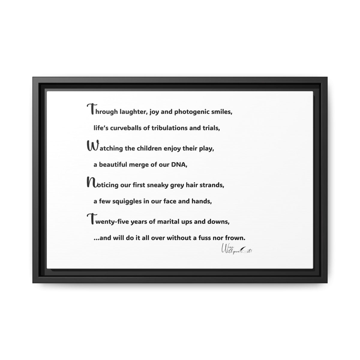 Matte Canvas, Framed (Multi-color)