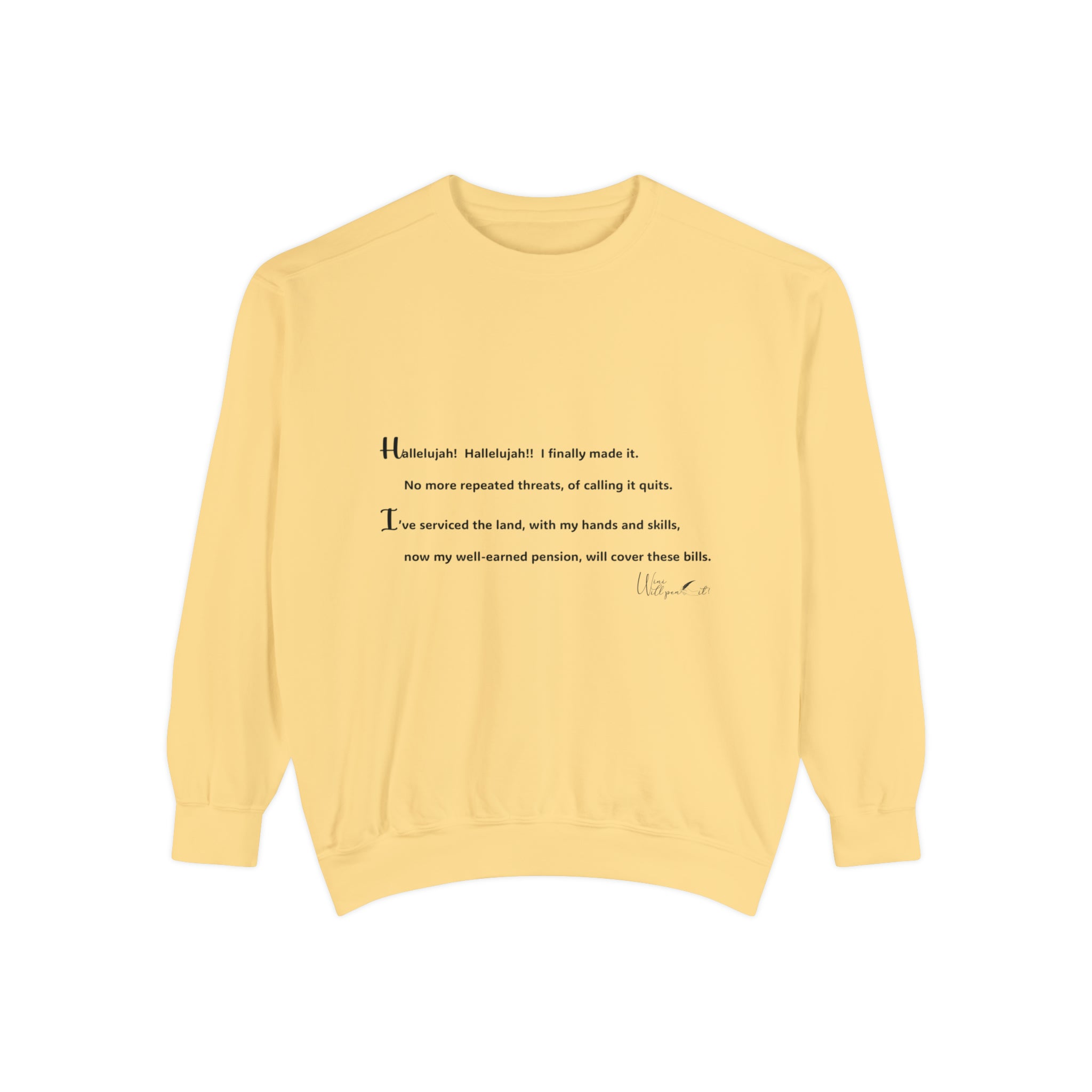 Unisex Garment-Dyed Sweatshirt