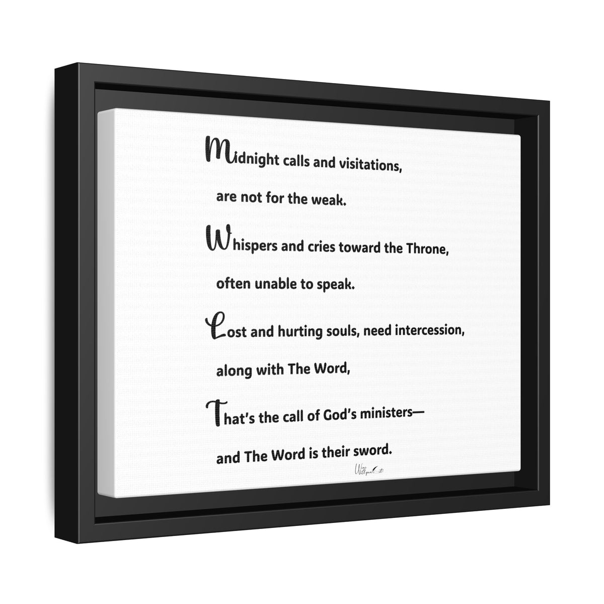 Matte Canvas, Framed (Multi-color)
