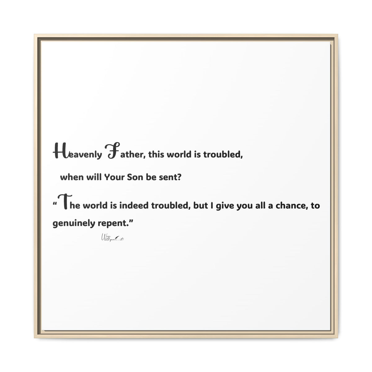 Matte Canvas, Framed (Multi-color)
