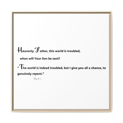 Matte Canvas, Framed (Multi-color)