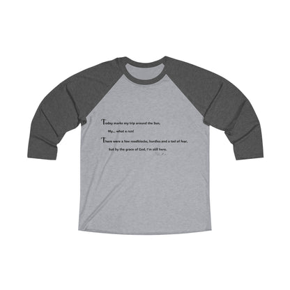 Unisex Tri-Blend 3\4 Raglan Tee