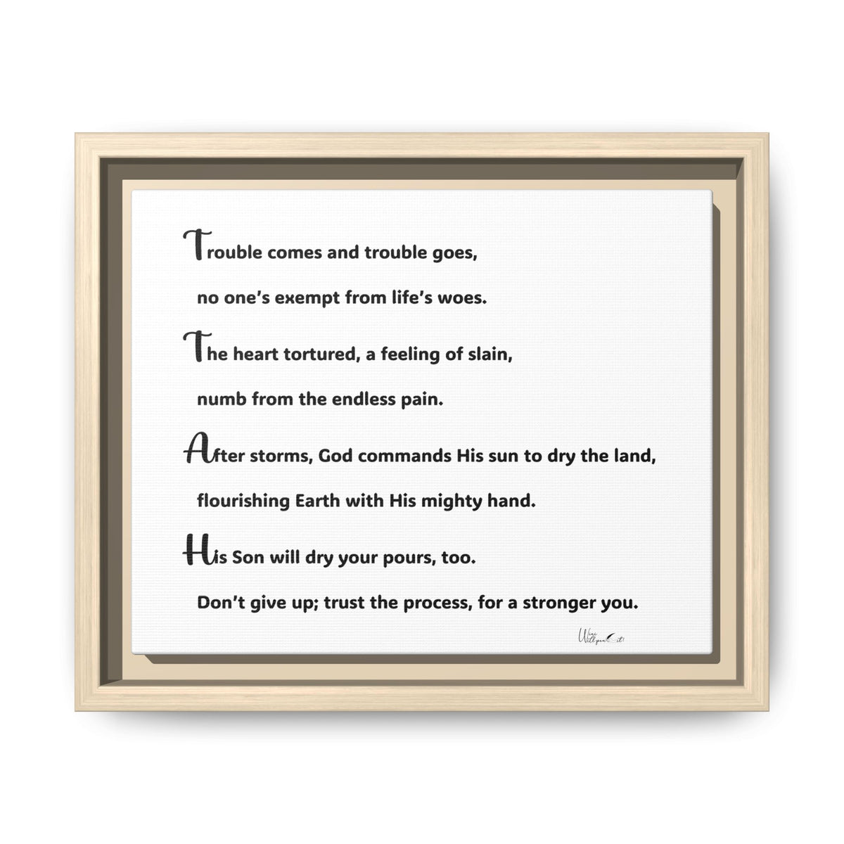 Matte Canvas, Framed (Multi-color)