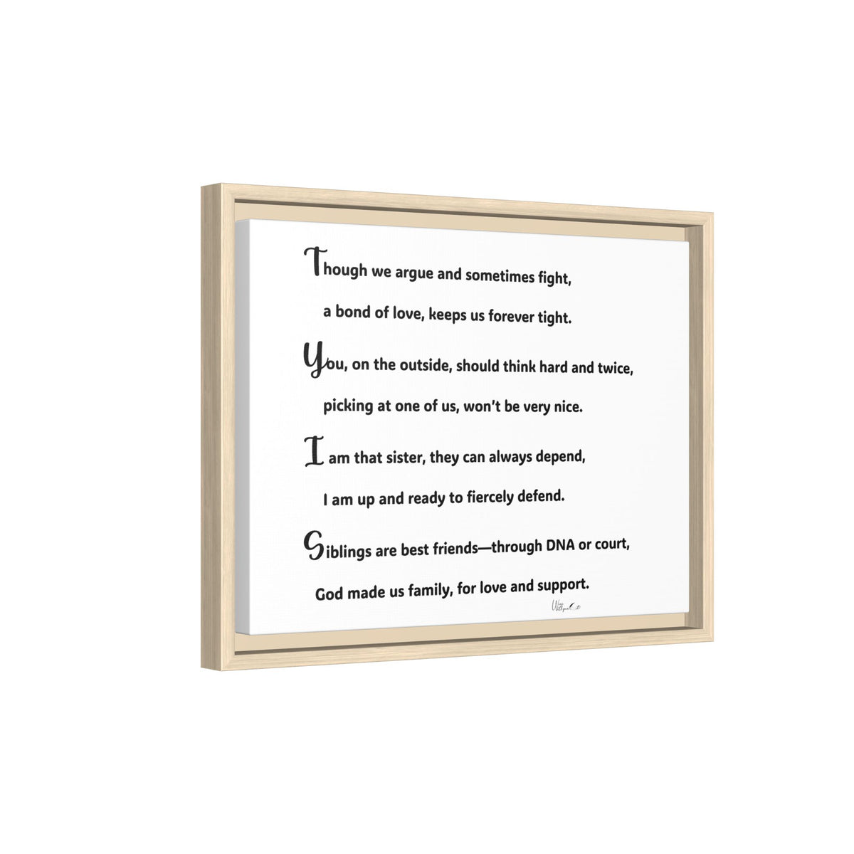 Matte Canvas, Framed (Multi-color)