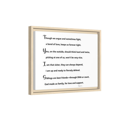 Matte Canvas, Framed (Multi-color)