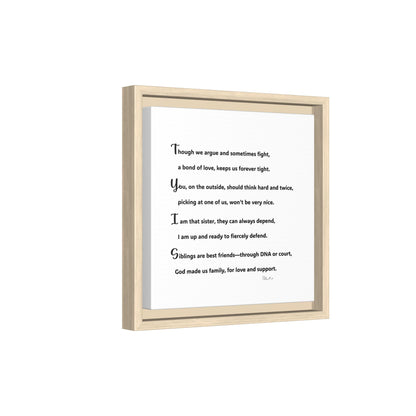 Matte Canvas, Framed (Multi-color)
