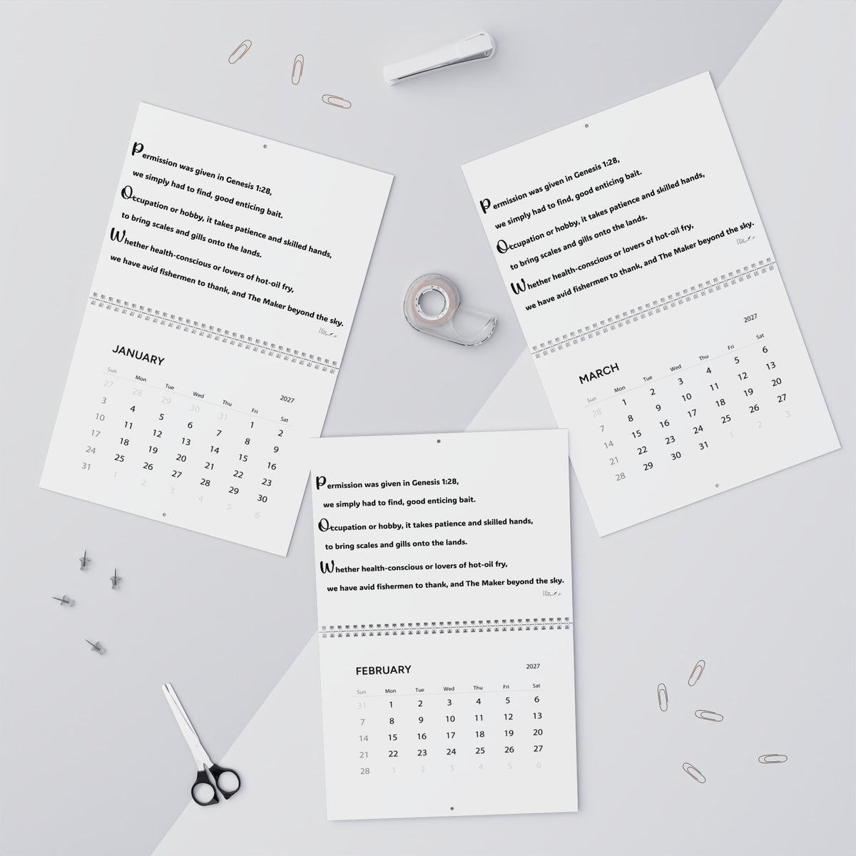 Wall Calendars (2027)