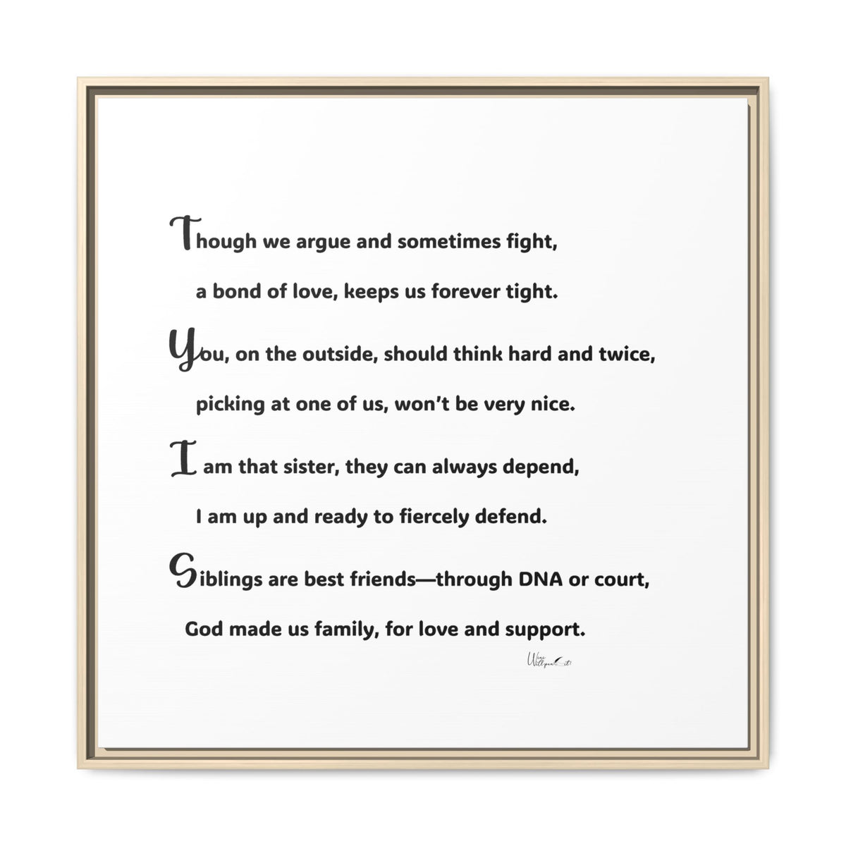 Matte Canvas, Framed (Multi-color)