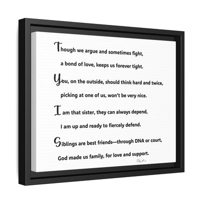Matte Canvas, Framed (Multi-color)